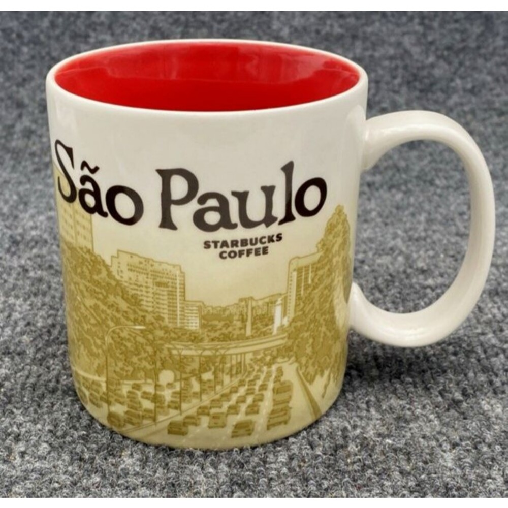 Starbucks São Paulo Brazil Global Icon Series Coffee Mug 16 oz 2013 SKU 01101647